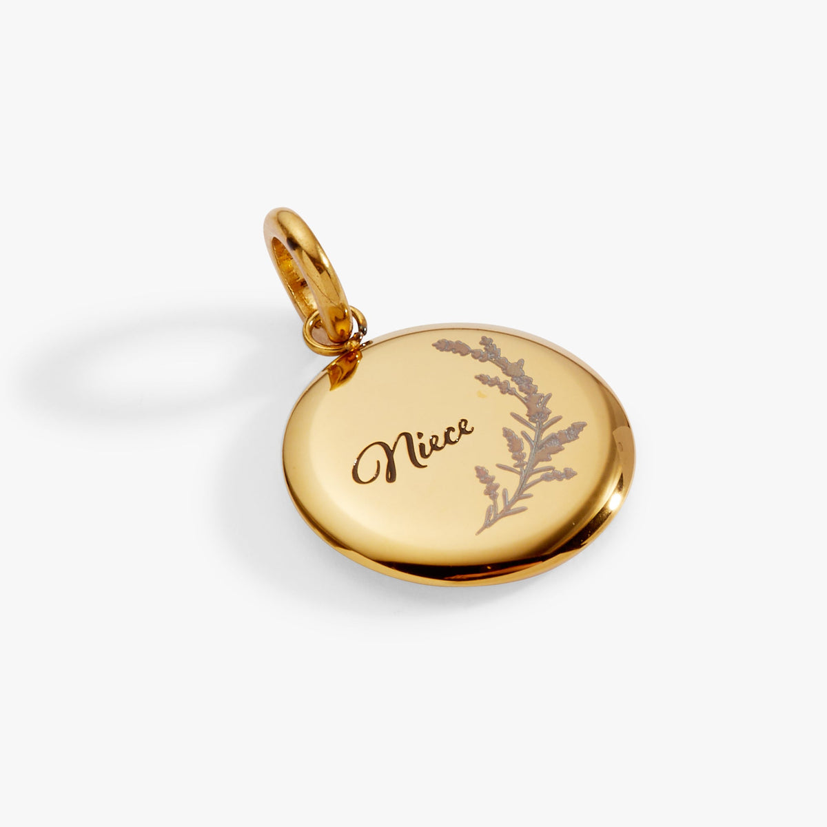 Alex and Ani Niece Lavender Disc Charm