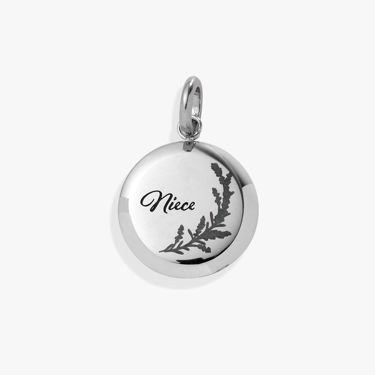 Alex and Ani Niece Lavender Disc Charm