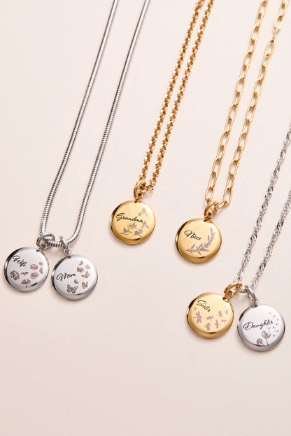 Alex and Ani Niece Lavender Disc Charm