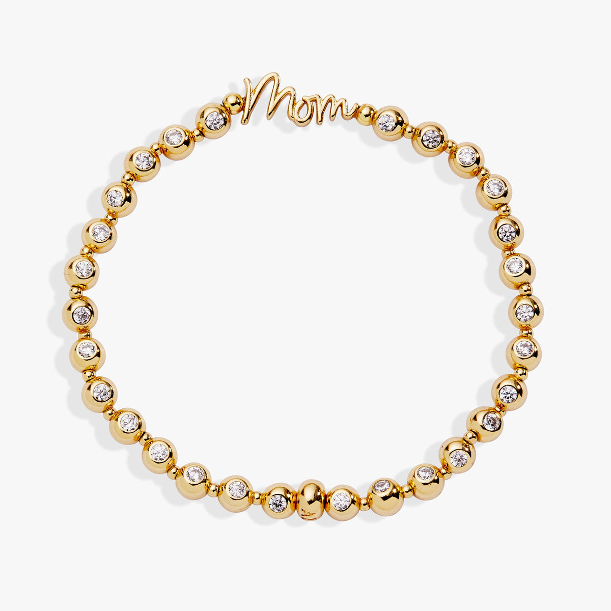 Alex and Ani Mom Elongated Crystal Stretch Bracelet