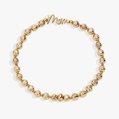 Alex and Ani Mom Elongated Crystal Stretch Bracelet