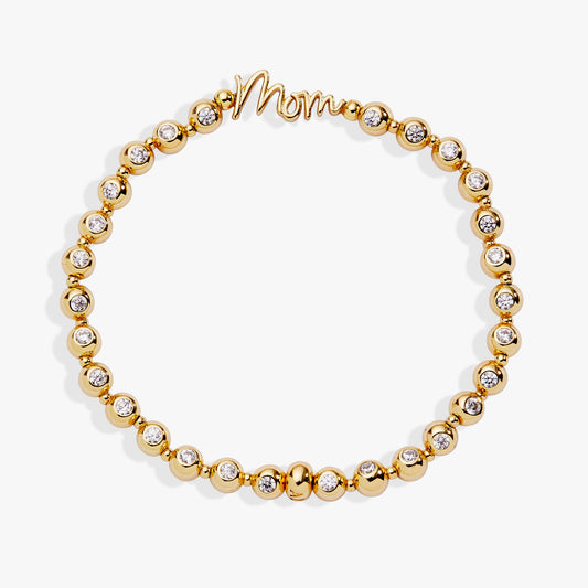 Alex and Ani Mom Elongated Crystal Stretch Bracelet
