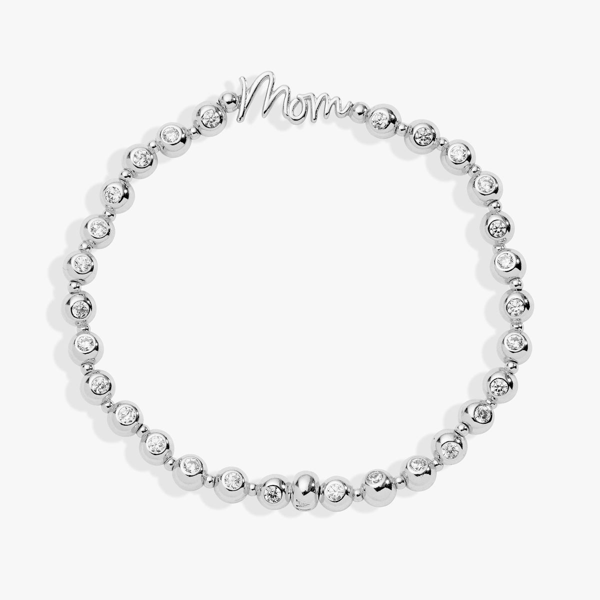 Alex and Ani Mom Elongated Crystal Stretch Bracelet
