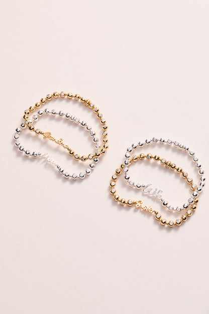 Alex and Ani Mom Elongated Crystal Stretch Bracelet