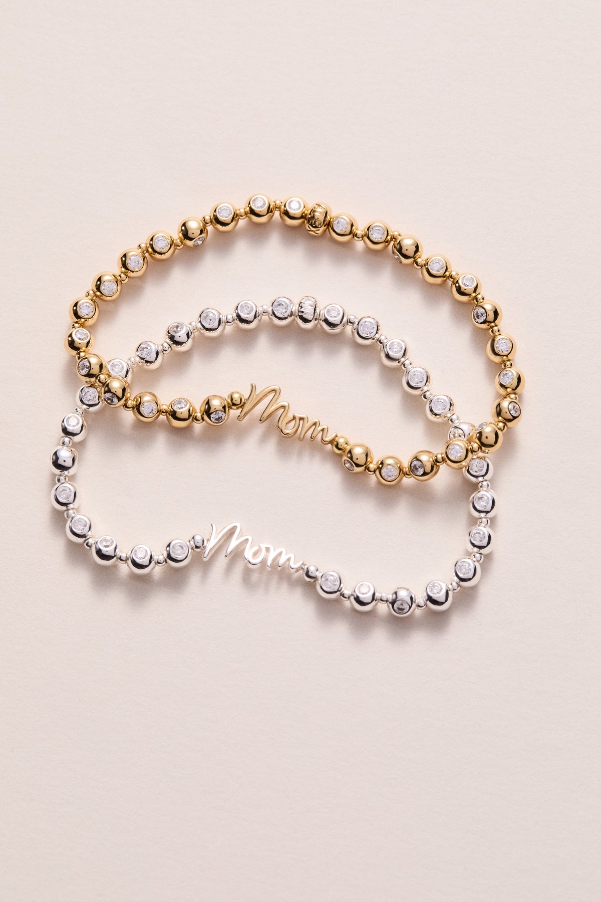 Alex and Ani Mom Elongated Crystal Stretch Bracelet