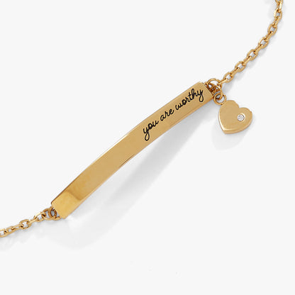 Alex and Ani “You Are Worthy” Inline Bracelet