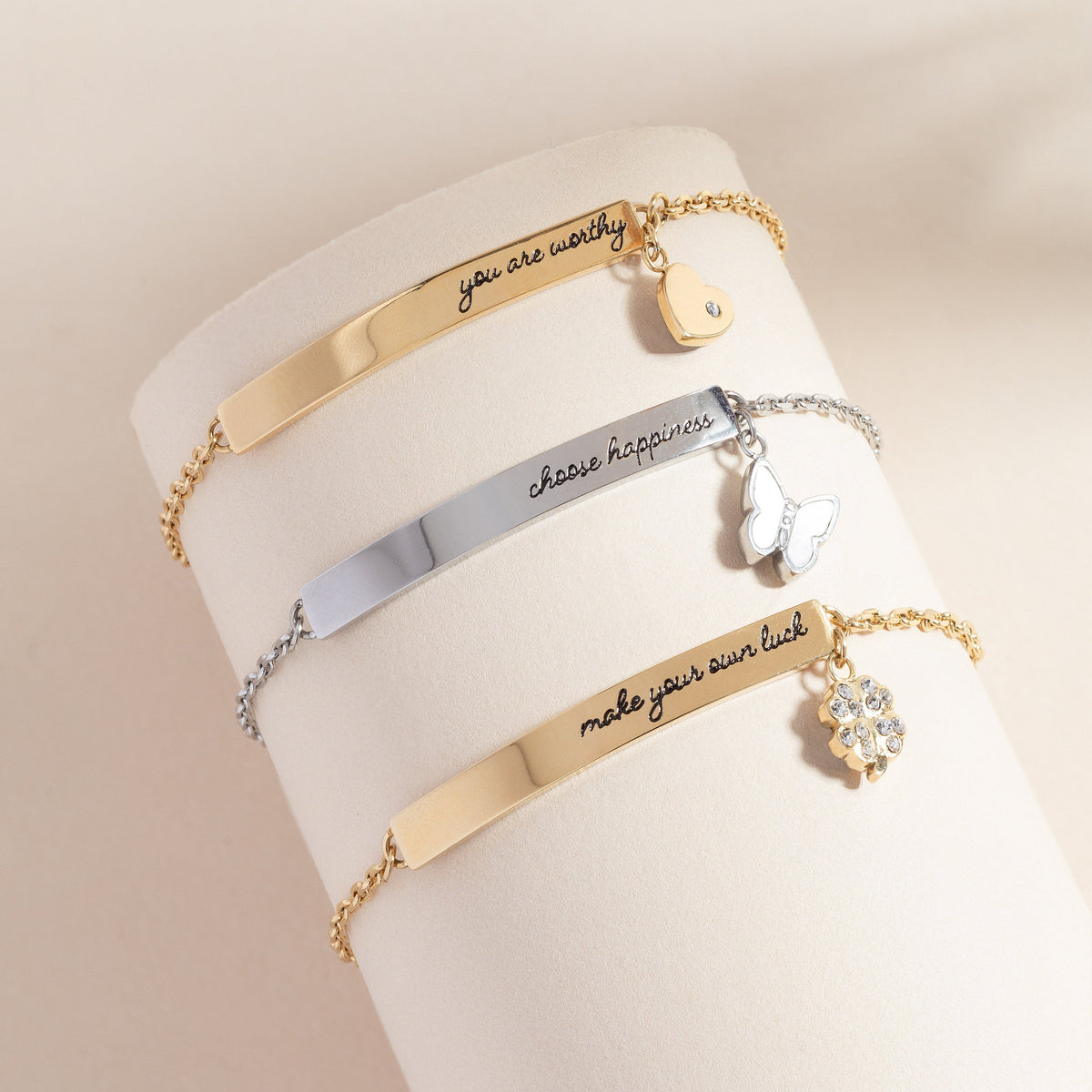 Alex and Ani “You Are Worthy” Inline Bracelet