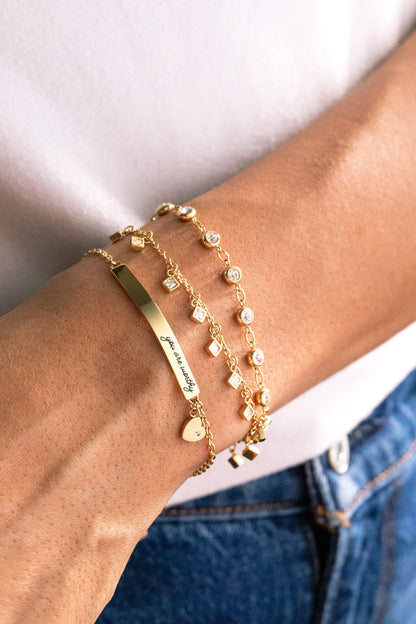 Alex and Ani “You Are Worthy” Inline Bracelet