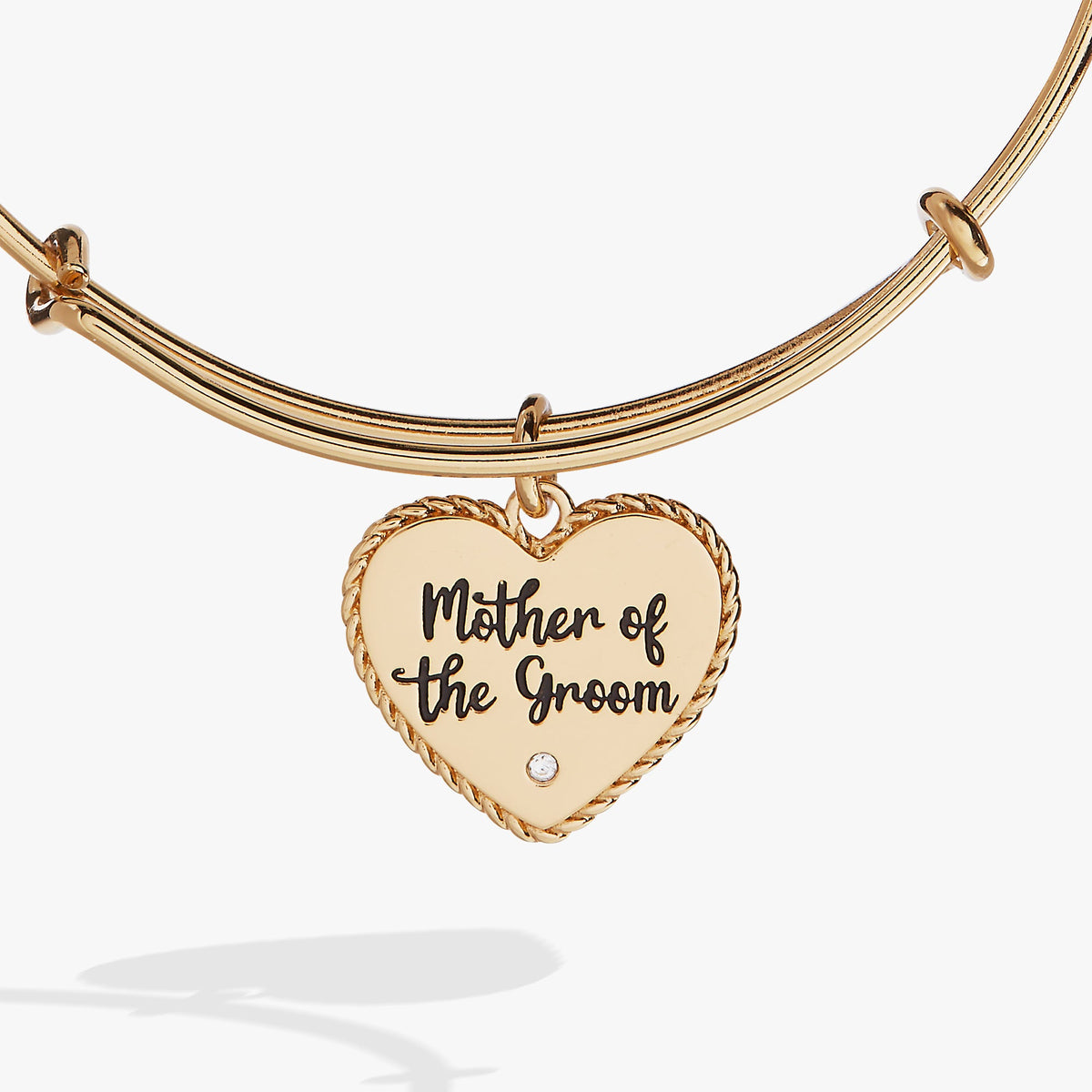 Alex and Ani Mother of the Groom Heart Bangle – Meaningful Wedding Gift for Mom