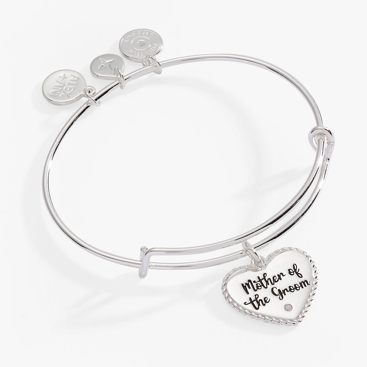 Alex and Ani Mother of the Groom Heart Bangle – Meaningful Wedding Gift for Mom