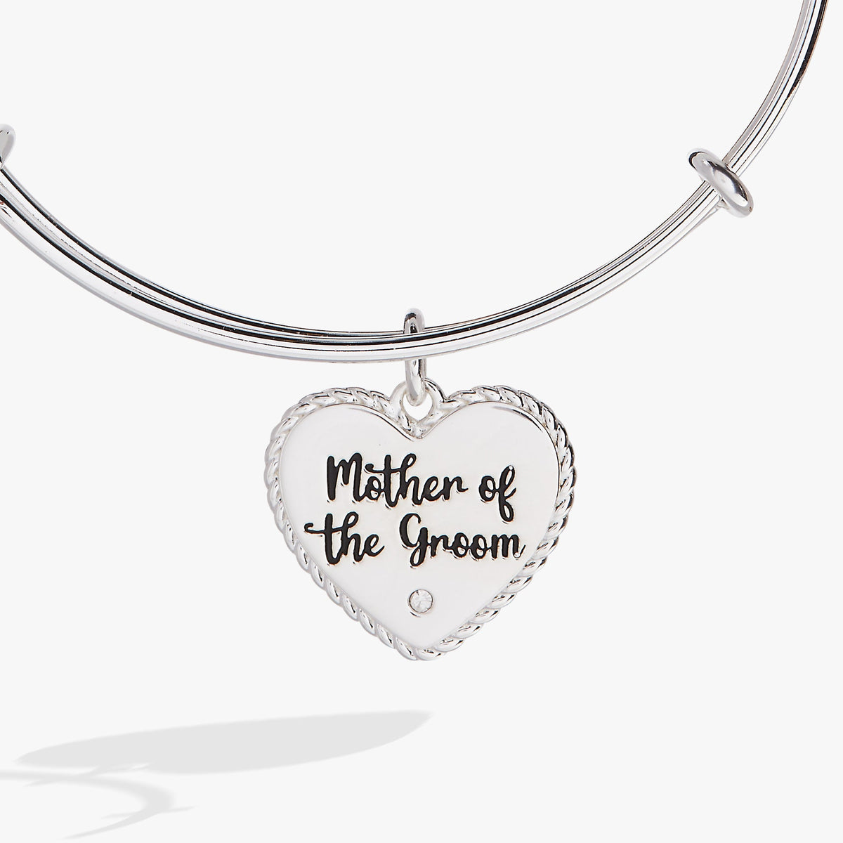 Alex and Ani Mother of the Groom Heart Bangle – Meaningful Wedding Gift for Mom