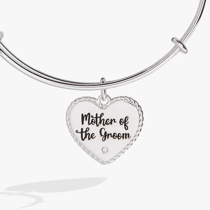 Alex and Ani Mother of the Groom Heart Bangle – Meaningful Wedding Gift for Mom