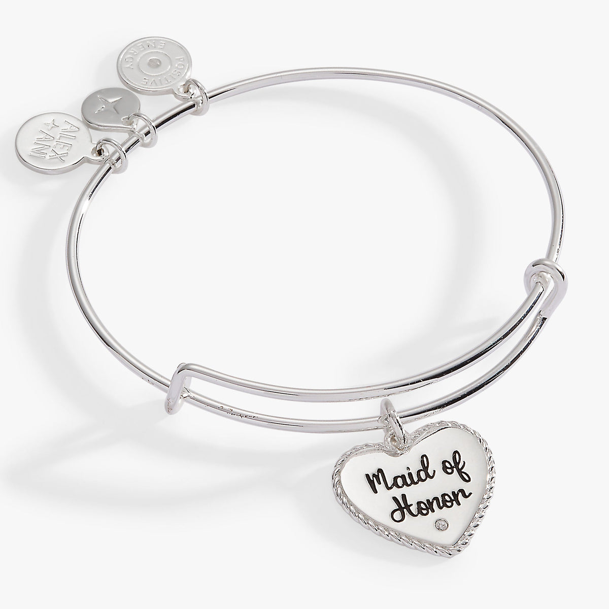 Alex and Ani Maid of Honor Heart Bangle – Bridal Party Gift Jewelry