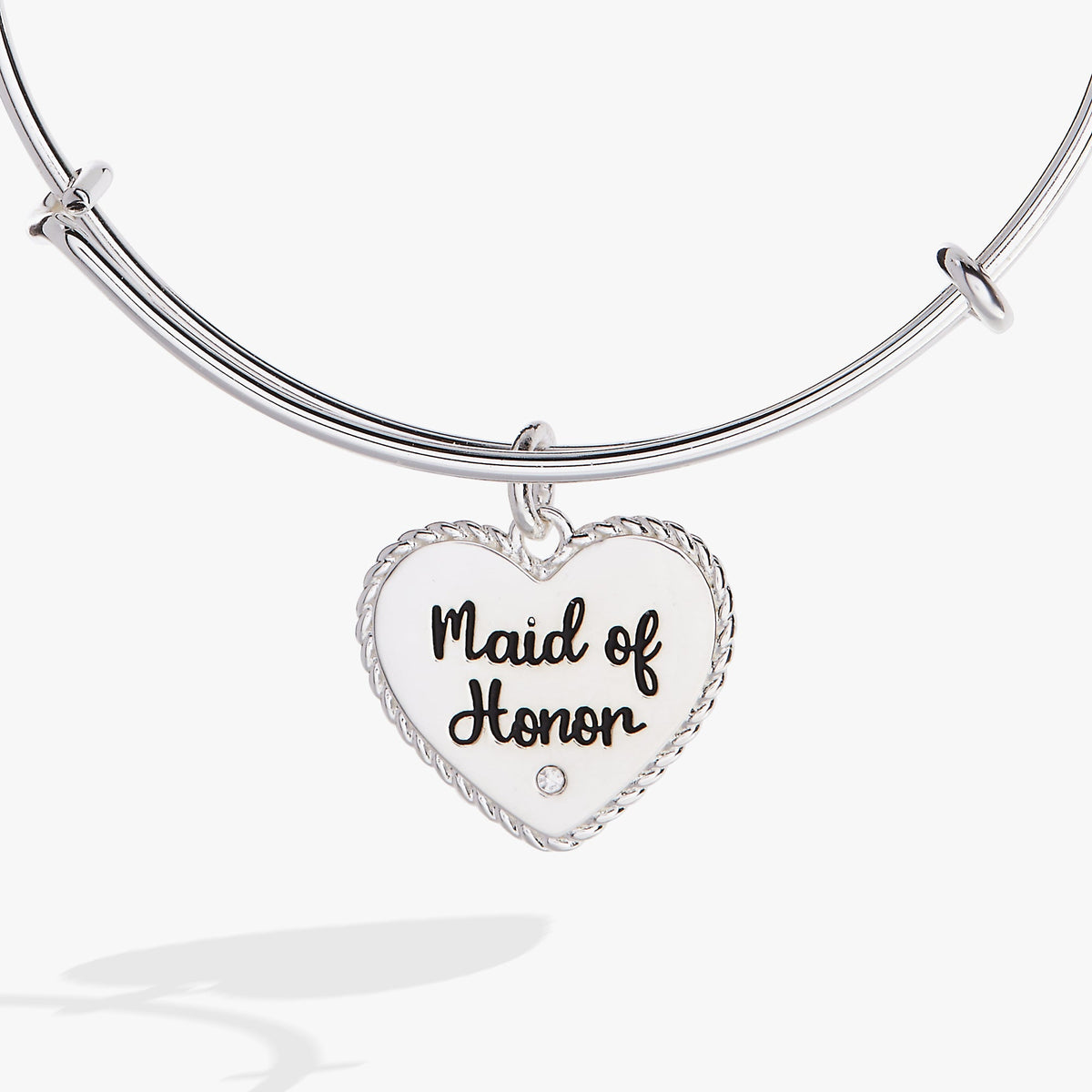 Alex and Ani Maid of Honor Heart Bangle – Bridal Party Gift Jewelry
