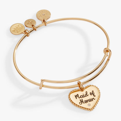 Alex and Ani Maid of Honor Heart Bangle – Bridal Party Gift Jewelry