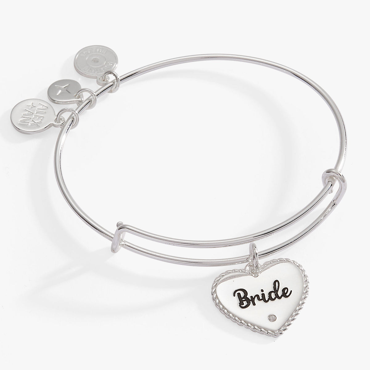 Alex and Ani Bride Heart Bangle Bracelet – Wedding Gift for the Bride