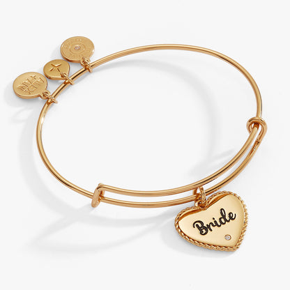 Alex and Ani Bride Heart Bangle Bracelet – Wedding Gift for the Bride