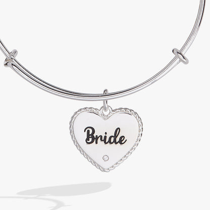 Alex and Ani Bride Heart Bangle Bracelet – Wedding Gift for the Bride
