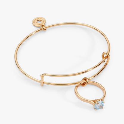 Alex and Ani Bride-to-Be Charm Bangle Bracelet – Engagement or Bridal Shower Gift
