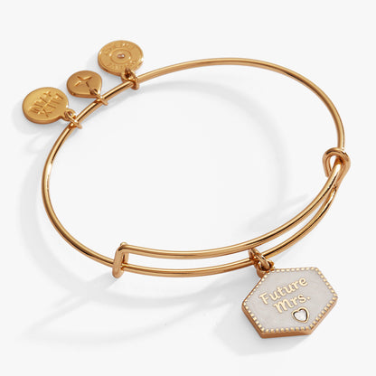 Alex and Ani “Future Mrs.” Bridal Charm Bangle – Engagement Gift Jewelry