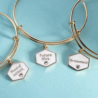 Alex and Ani “Future Mrs.” Bridal Charm Bangle – Engagement Gift Jewelry