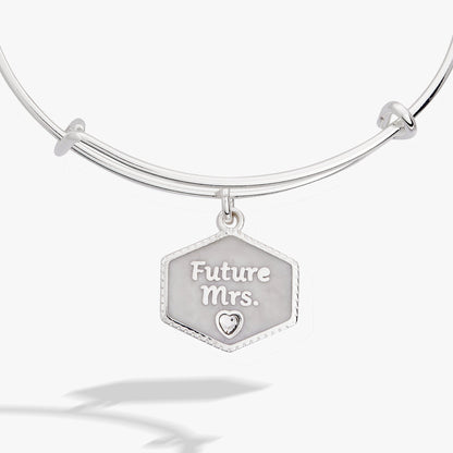Alex and Ani “Future Mrs.” Bridal Charm Bangle – Engagement Gift Jewelry