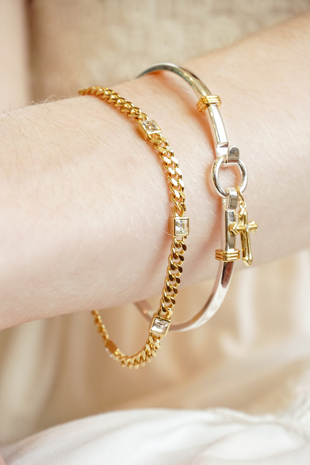 Alex and Ani Cross Clip Bangle
