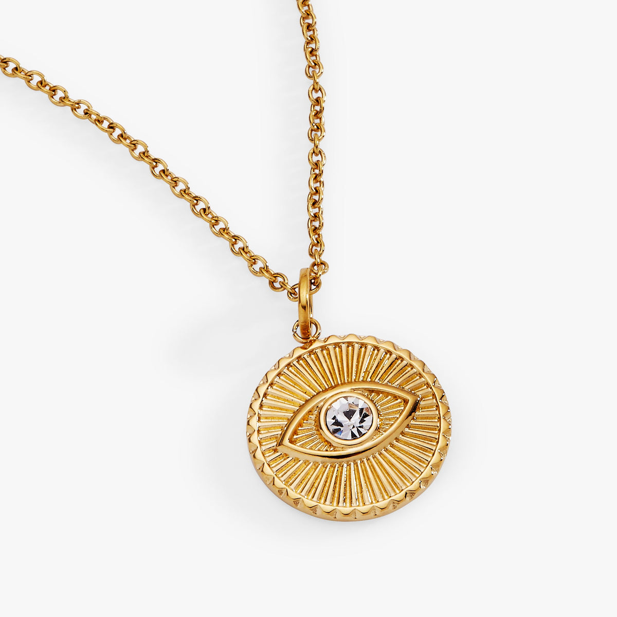Alex and Ani Evil Eye Engravable Pendant