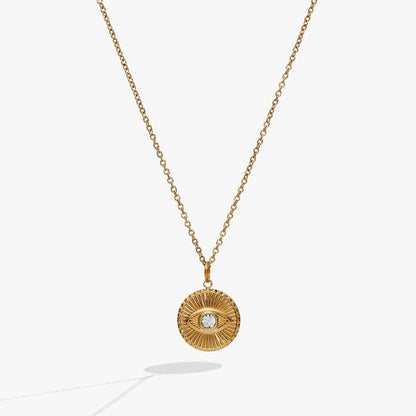 Alex and Ani Evil Eye Engravable Pendant