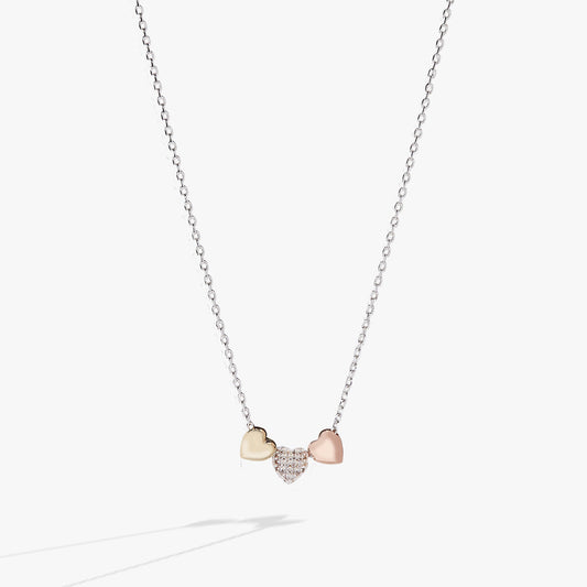 Alex and Ani Crystal Heart Slider Necklace