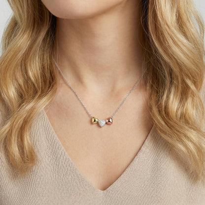 Alex and Ani Crystal Heart Slider Necklace