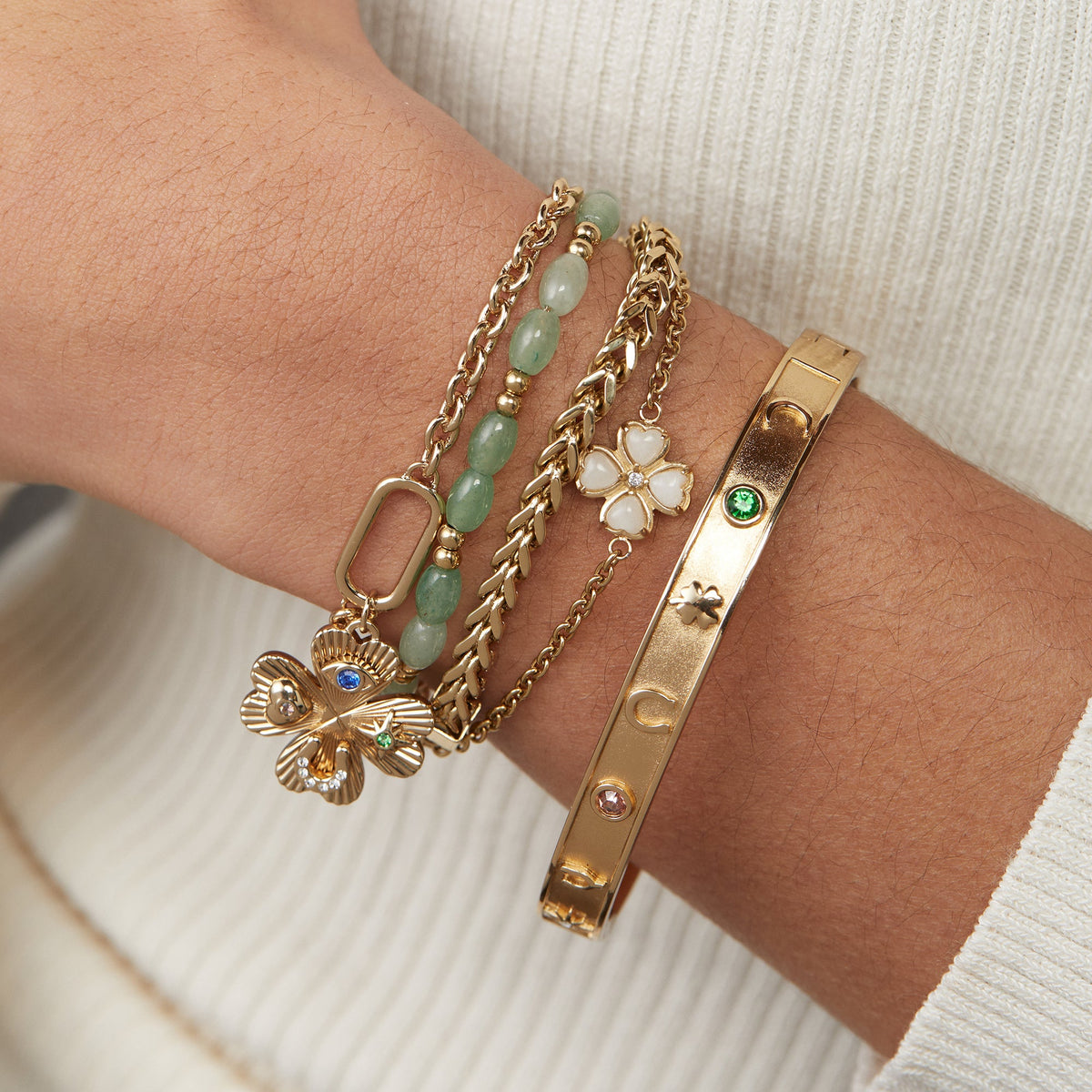 Alex and Ani Lucky Hinge Bangle