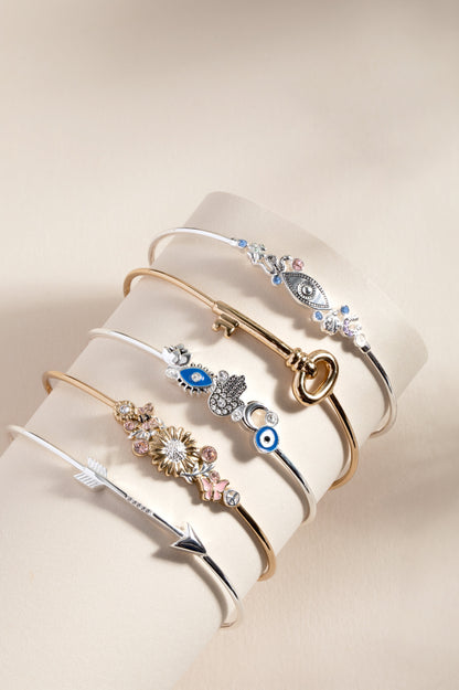 Alex and Ani Evil Eye Inline Bangle