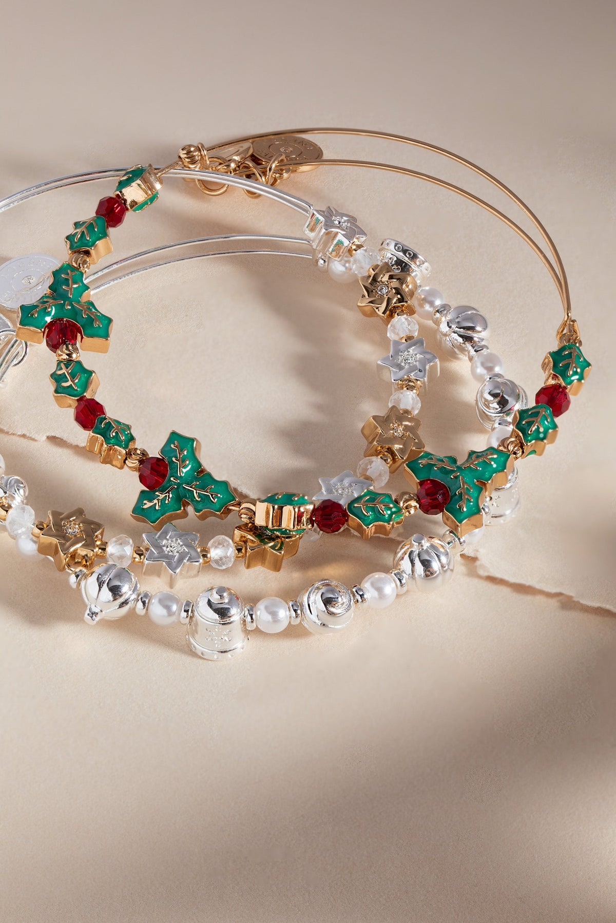 Alex and Ani Holiday Star of David Beaded Bangle