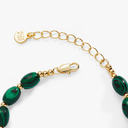 Alex and Ani Malachite Charm Bracelet