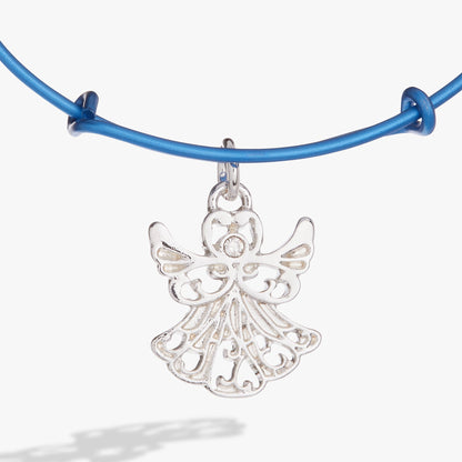 Alex and Ani Colorful Holiday Angel Charm Bangle