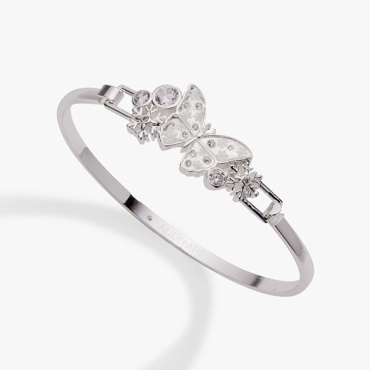 Alex and Ani Glass Butterfly Tension Bangle