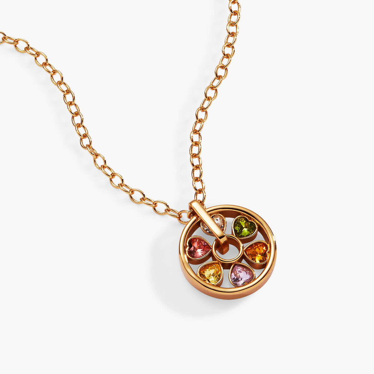 Alex and Ani Heart Crystal Wheel Necklace