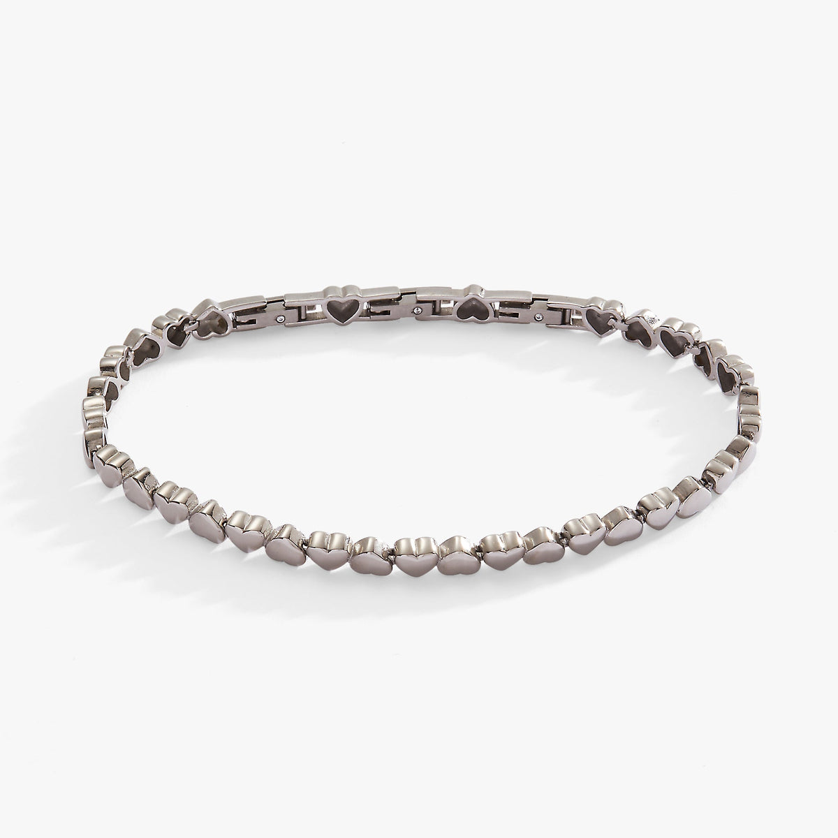 Alex and Ani Heart Charm Tennis Bracelet