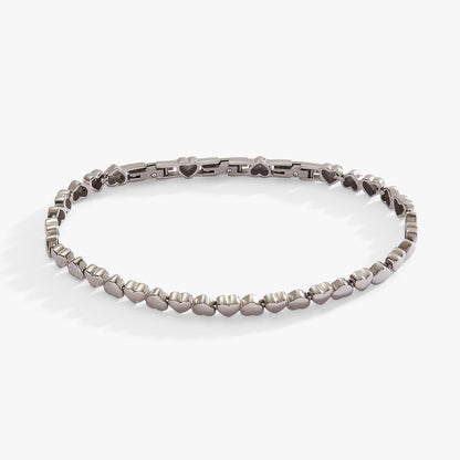Alex and Ani Heart Charm Tennis Bracelet