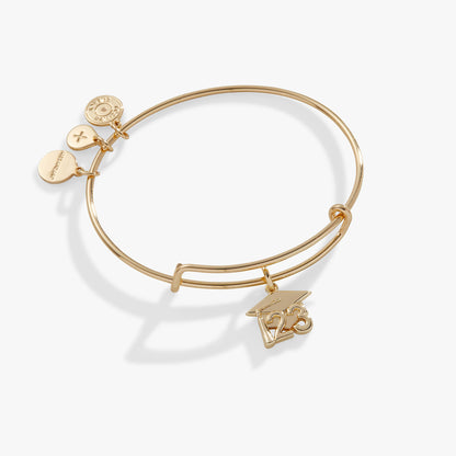 Alex and Ani 2023 Graduation Cap Charm Bangle Bracelet