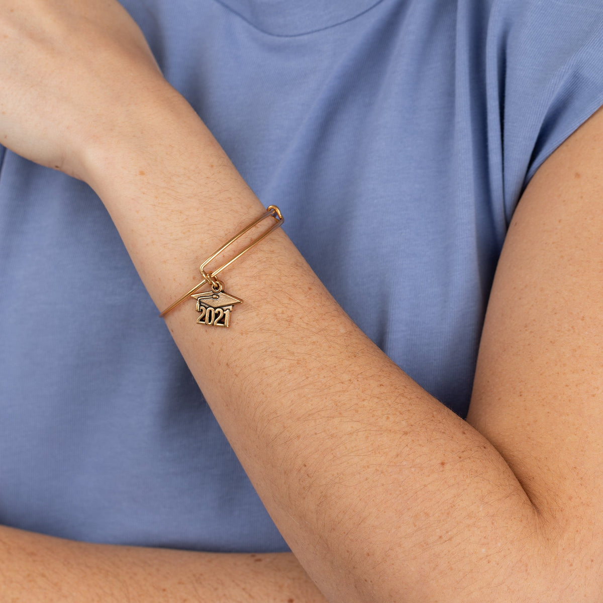 Alex and Ani 2021 Graduation Cap Charm Bangle - Alex and Ani