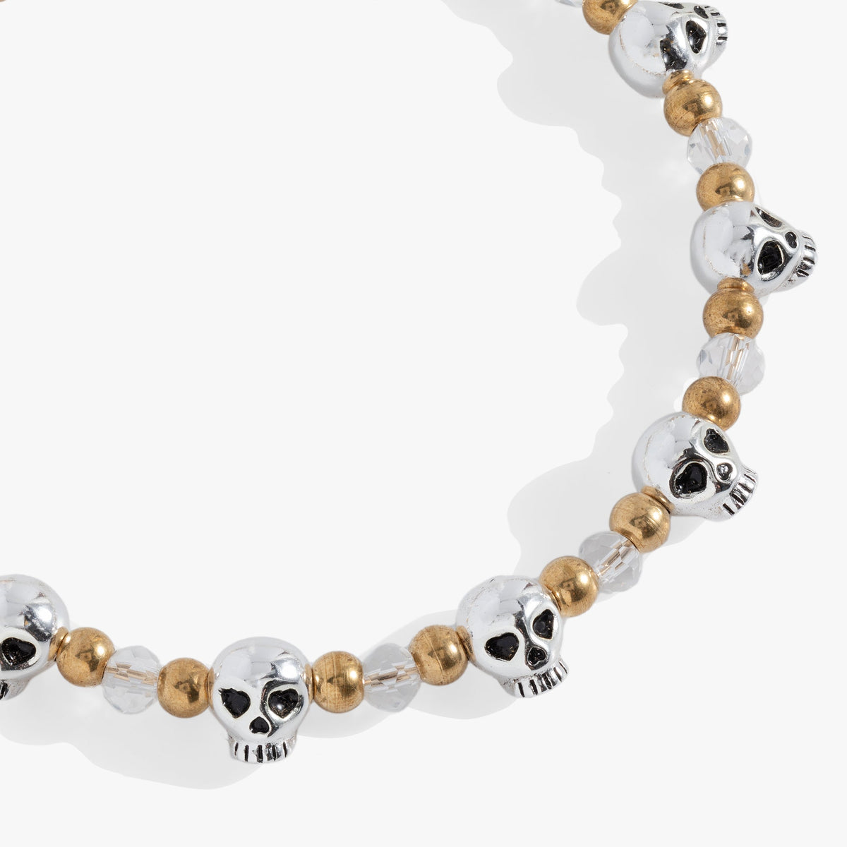 Alex and Ani Skull Beaded Bangle