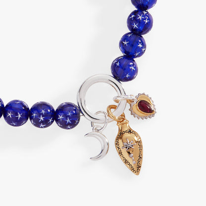 Alex and Ani Moon Magic Beaded Charm Bolo Bracelet