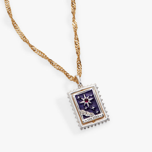 Alex and Ani Tarot Card Reversable Spinner Pendant Necklace