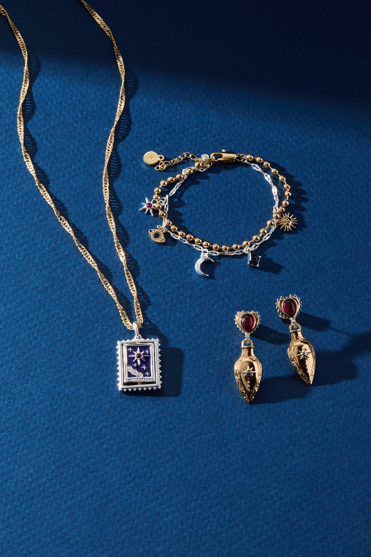 Alex and Ani Tarot Card Reversable Spinner Pendant Necklace