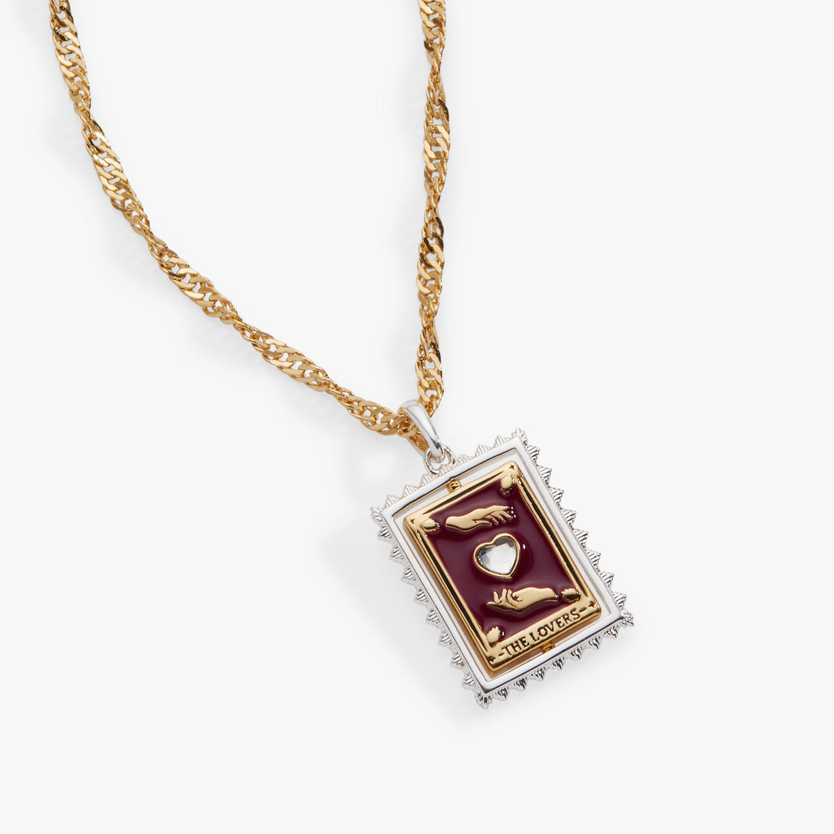 Alex and Ani Tarot Card Reversable Spinner Pendant Necklace