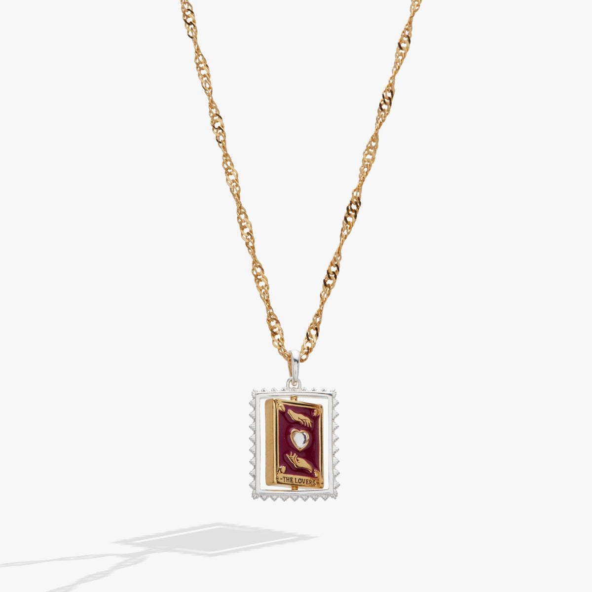 Alex and Ani Tarot Card Reversable Spinner Pendant Necklace