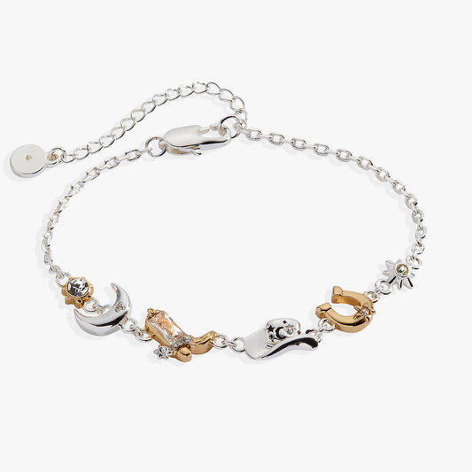 Alex and Ani Cosmic Cowgirl Inline Charm Bracelet