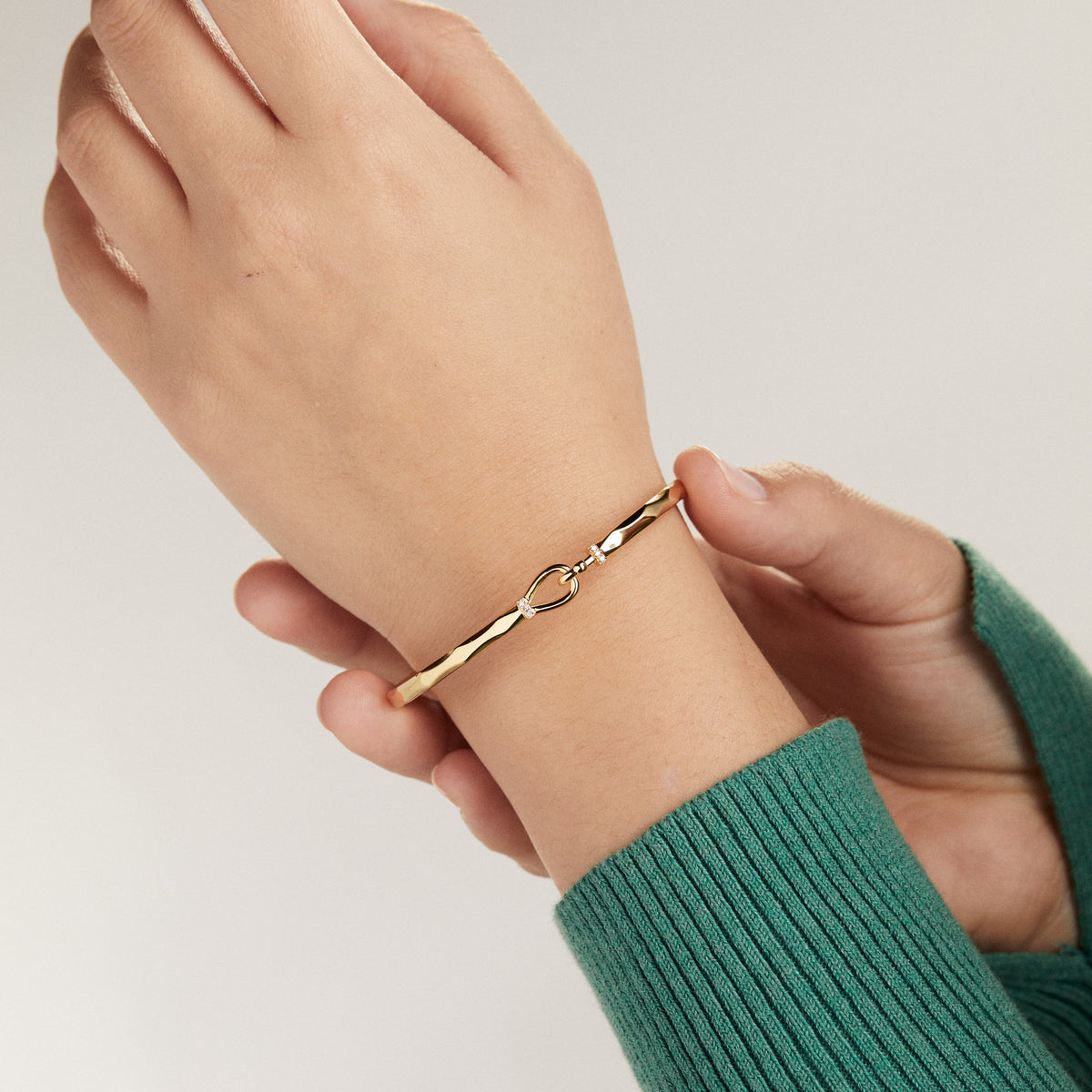 Alex and Ani Faceted Hook Tension Bracelet